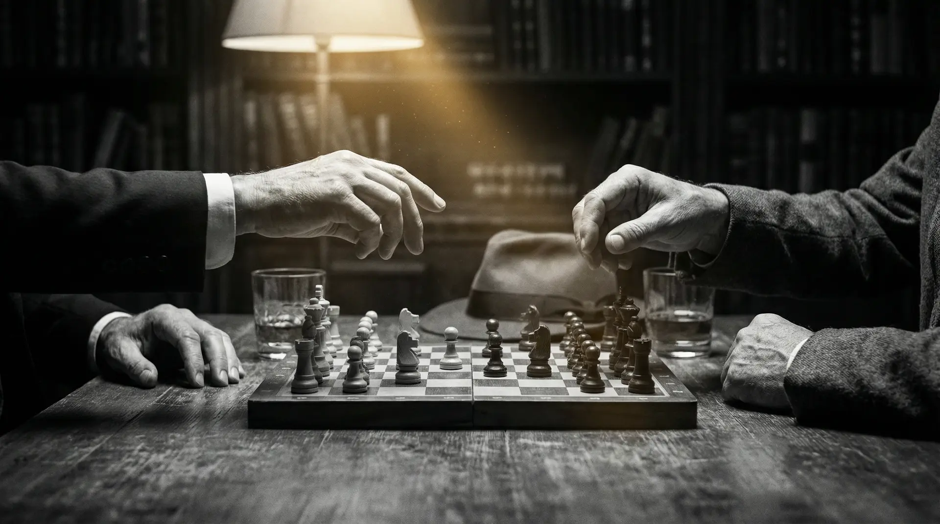 2021无线乱码免费 艺术探索系列 - 非线性叙事，棋盘上的对弈象征命运的交错